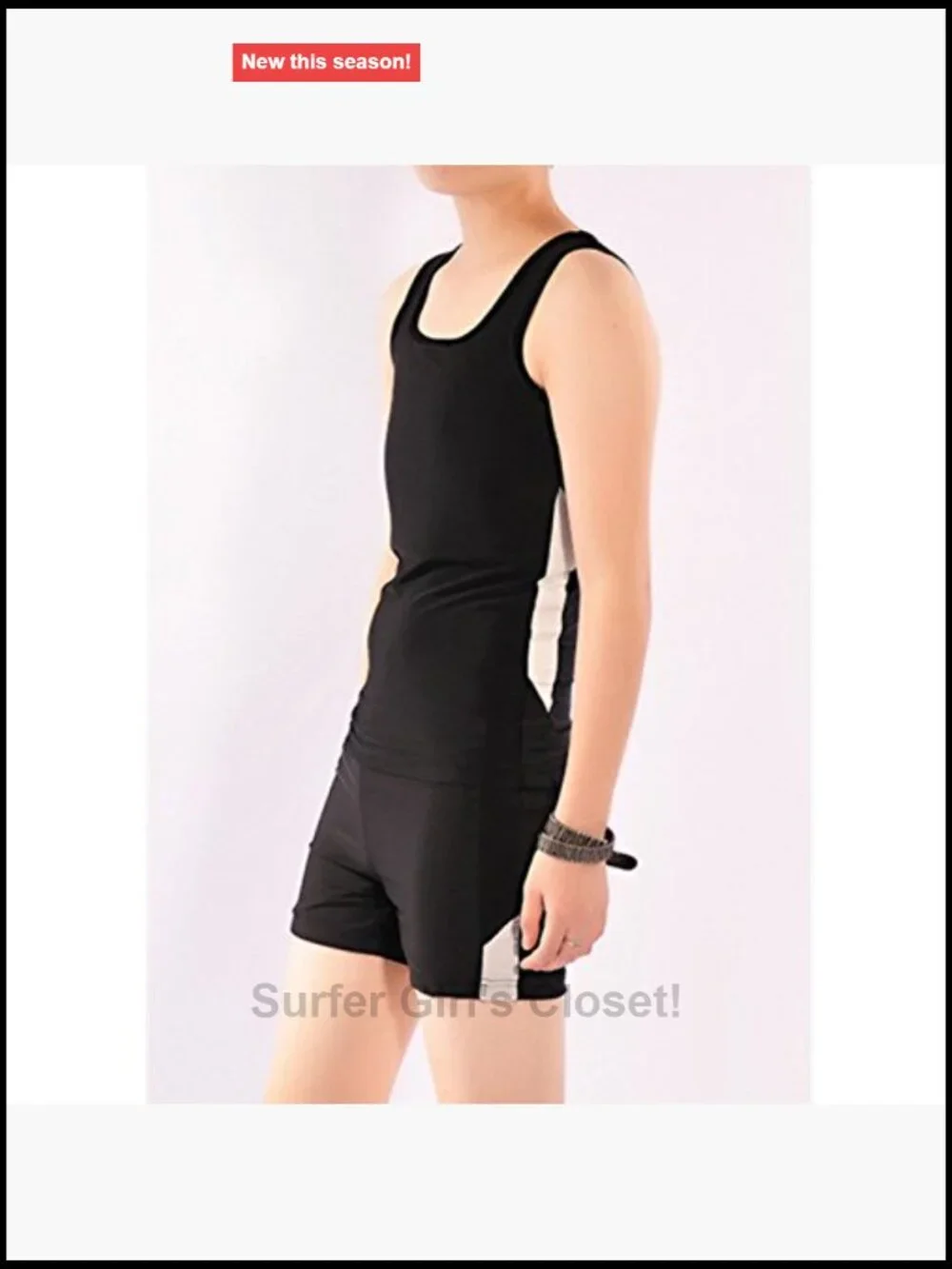 Chest Binder Swimwear Set Tank Top & Swimming Pants Quick-Drying